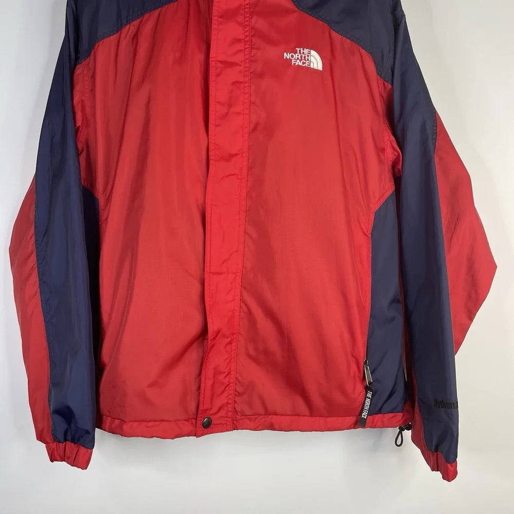 The North Face Jacket‎ Hydrenaline Men XL Red Navy Windbreaker Hooded Rain Lined